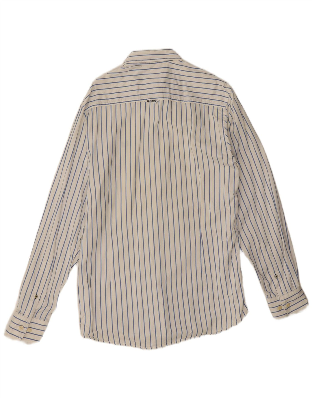 Crew Clothing Chemise Coupe Ajustée Homme Coton Rayé Blanc Moyen