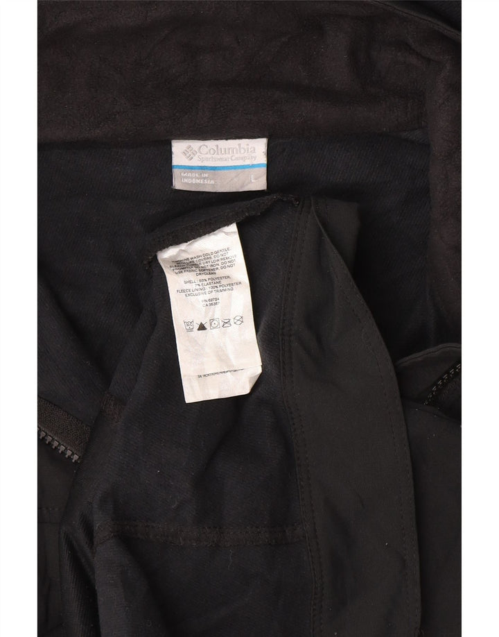 Columbia Veste de survêtement à capuche pour femme UK 14 Large Noir Polyester