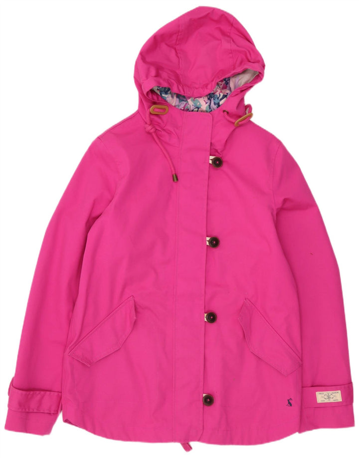 JOULES Veste coupe-vent à capuche pour femme UK 6 Small Rose Coton