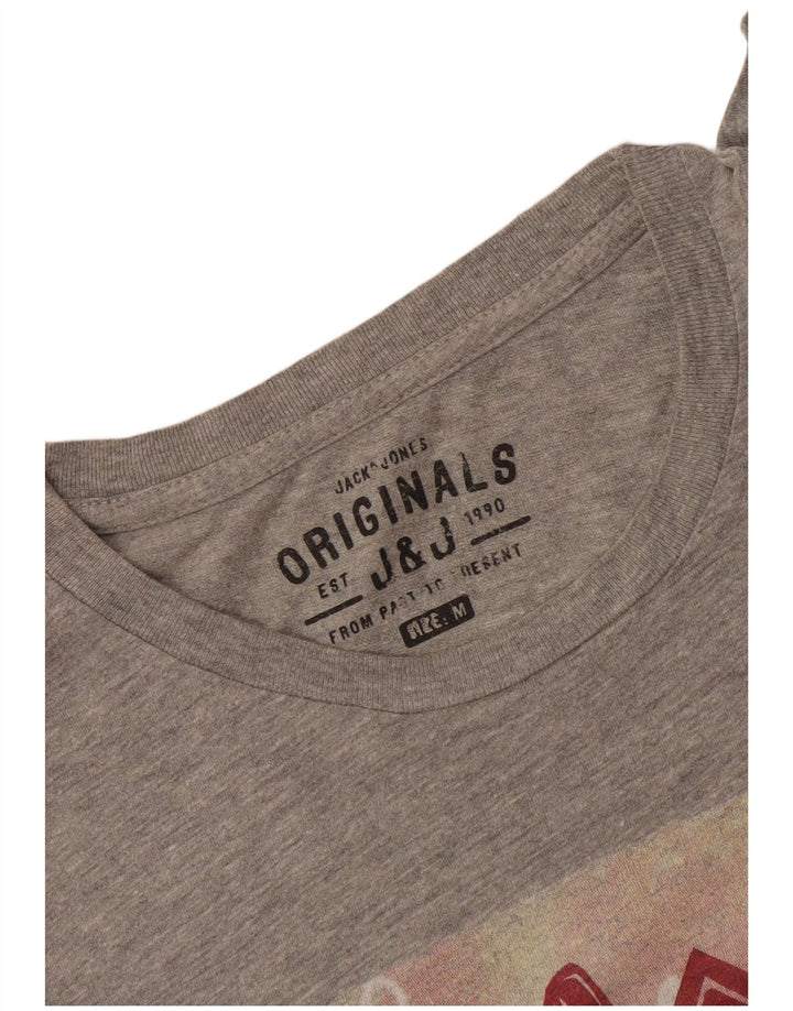 Jack & Jones T-Shirt Graphique Homme Gris Moyen