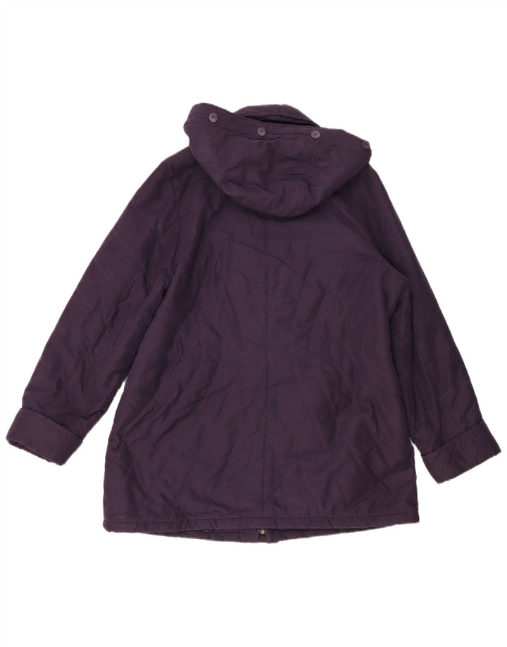 Marks & Spencer Veste coupe-vent à capuche pour femme UK 18 XL Violet Polyester