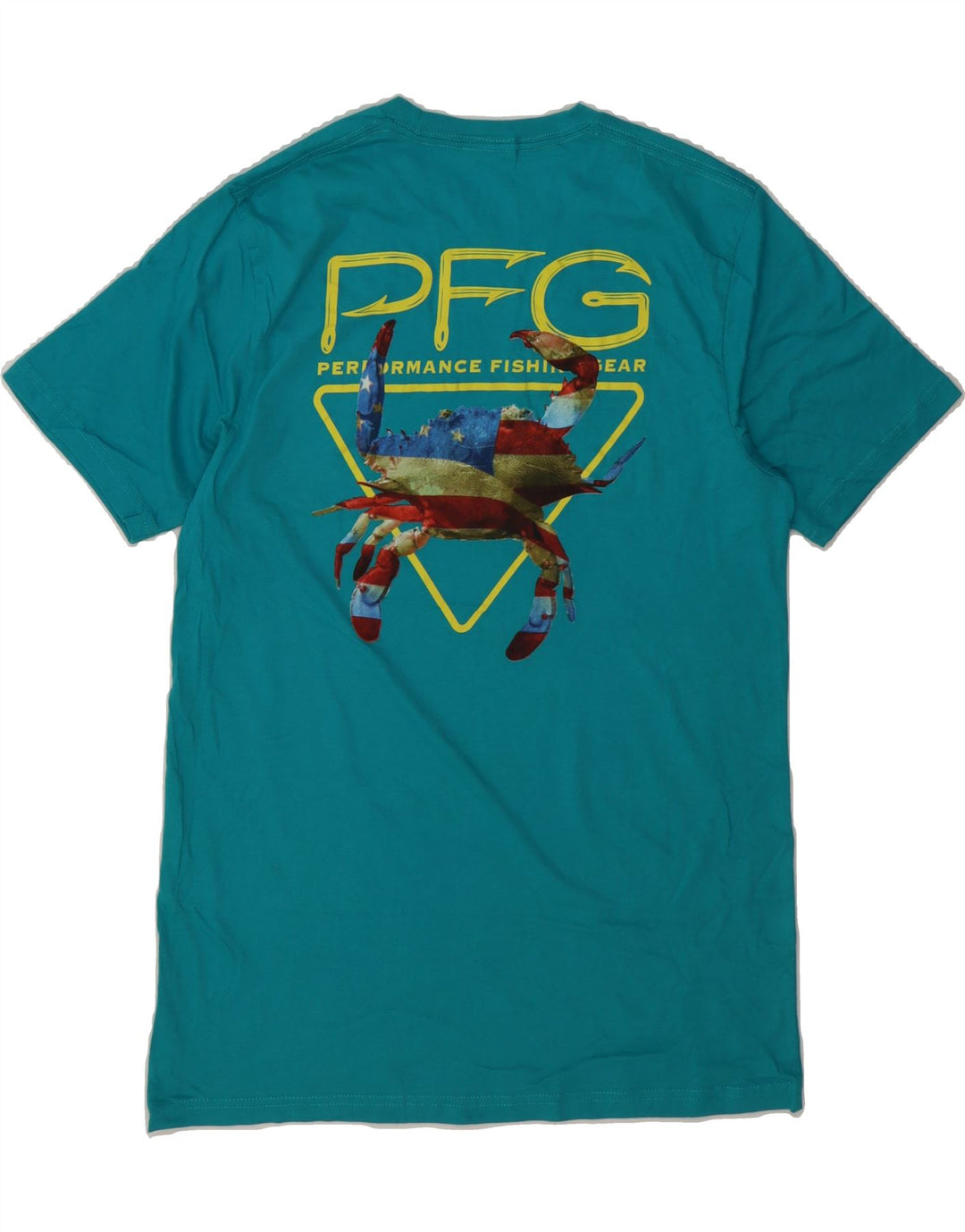 COLUMBIA T-Shirt Graphique Homme Coton Turquoise Moyen