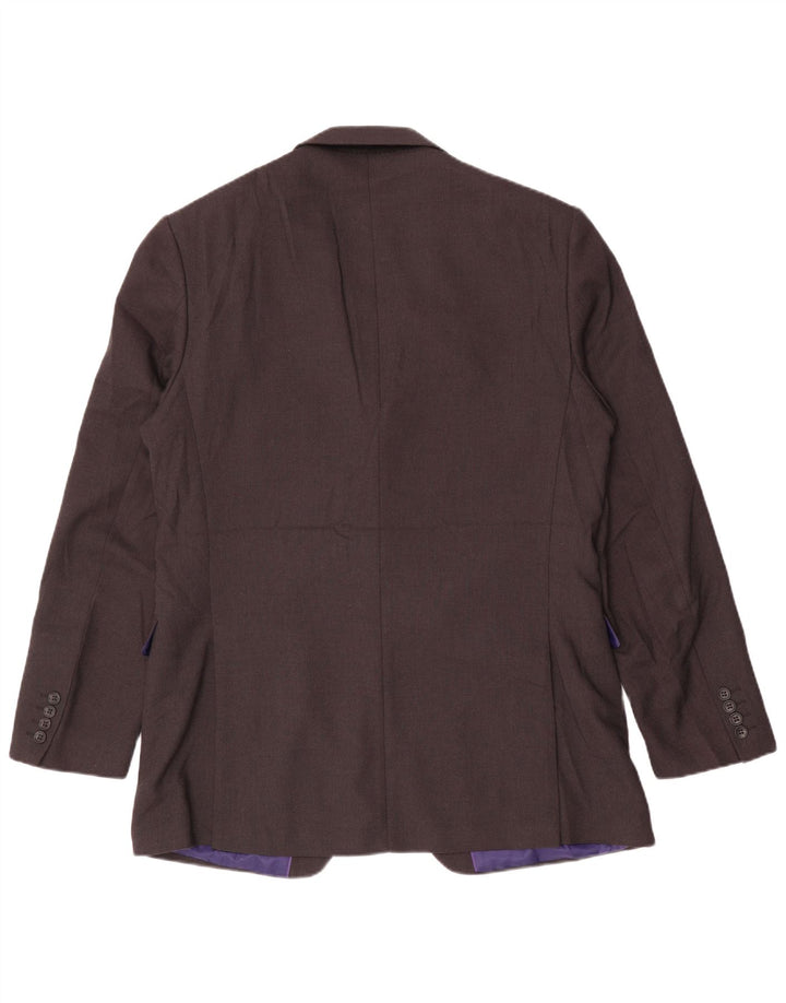 Marks & Spencer Veste blazer à 2 boutons pour homme UK 42 Large Gris Polyester