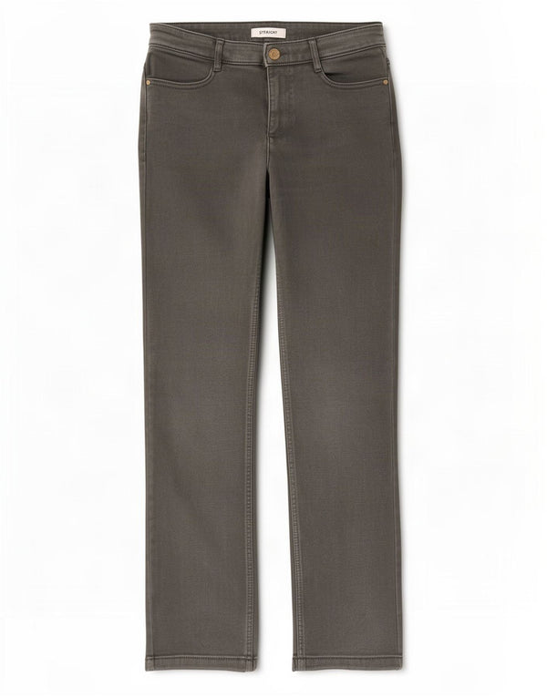 Marks & Spencer Jean droit pour femme UK 10 Small W30 L28 Coton kaki