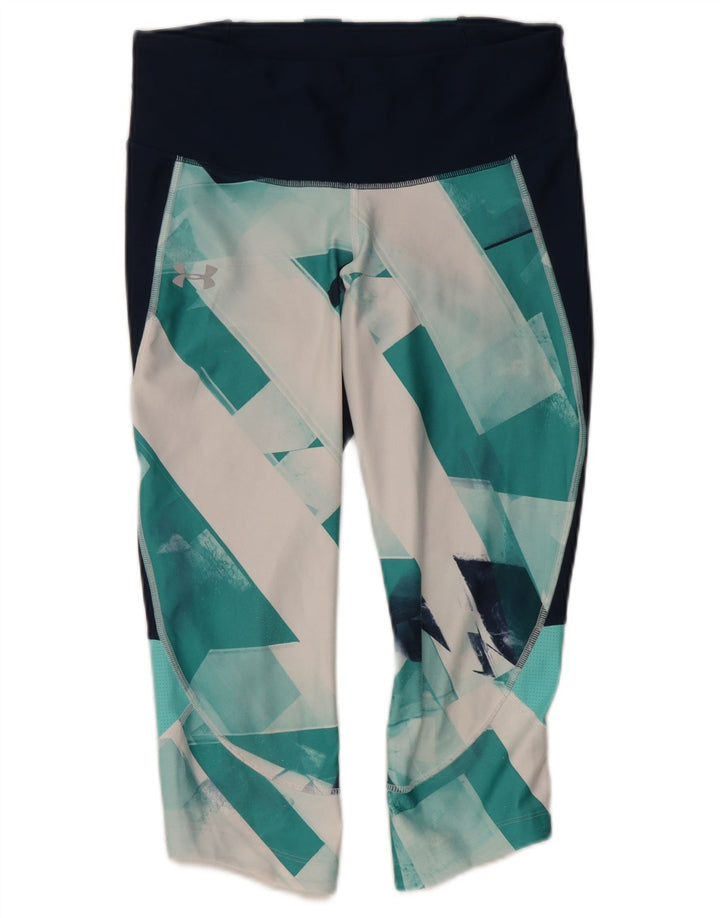 Under Armour Legging de compression pour femme UK 12 Medium Turquoise Géométrique