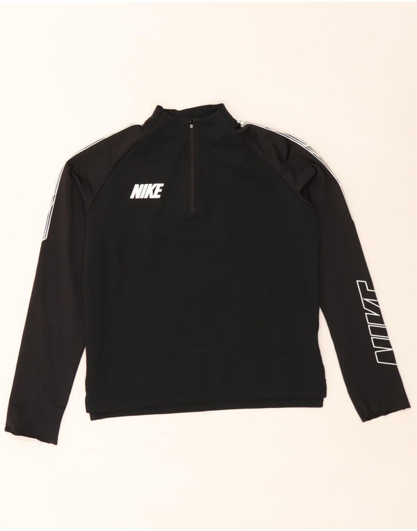 Nike Filles Dri Fit Graphic Haut à manches longues 12-13 ans Grand Noir