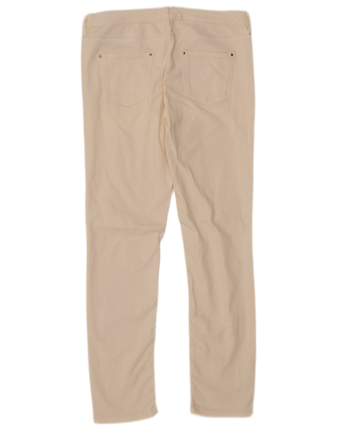 Massimo Dutti Jean slim pour femme EU 42 Large W32 L30 Coton blanc cassé
