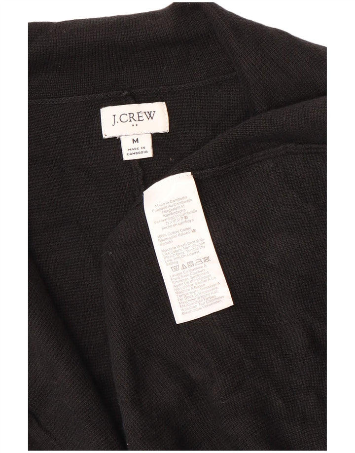 J. CREW Veste blazer à 2 boutons pour femme UK 14 en coton noir moyen