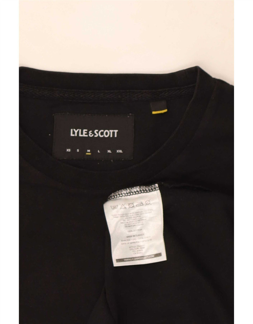 Lyle & Scott T-Shirt Homme Noir Moyen Coton