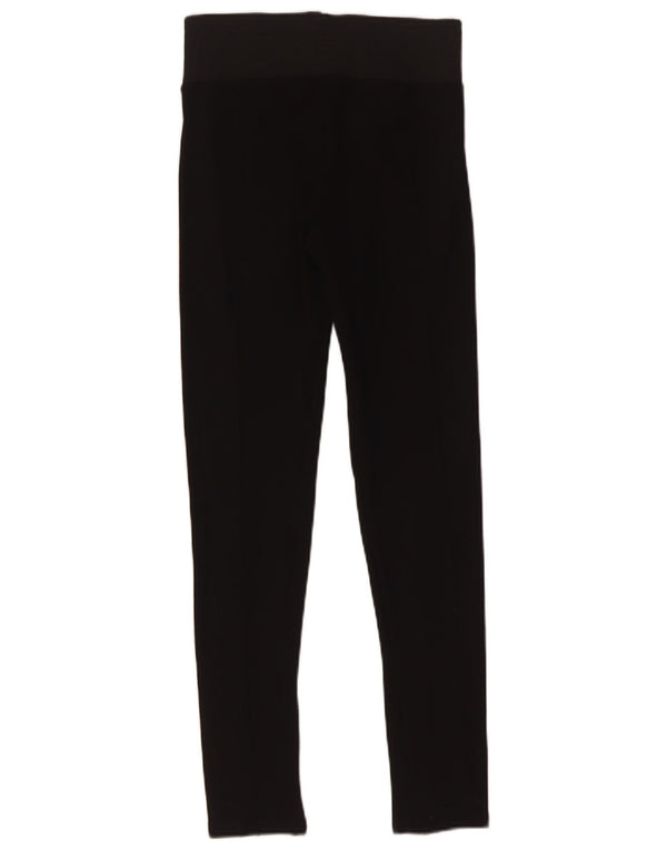 Zara Femme Leggings UK 8 Small Noir Viscose