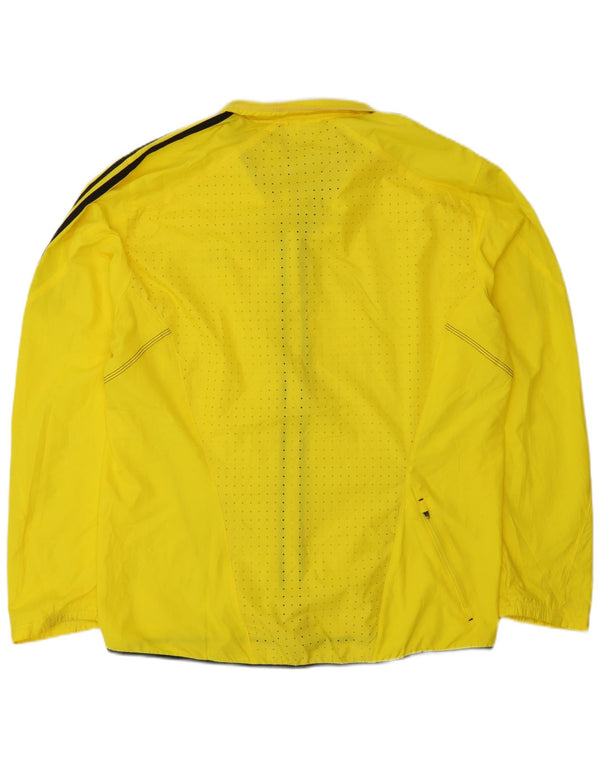 Adidas Veste de pluie Clima Proof pour homme UK 40 Large Jaune Polyester