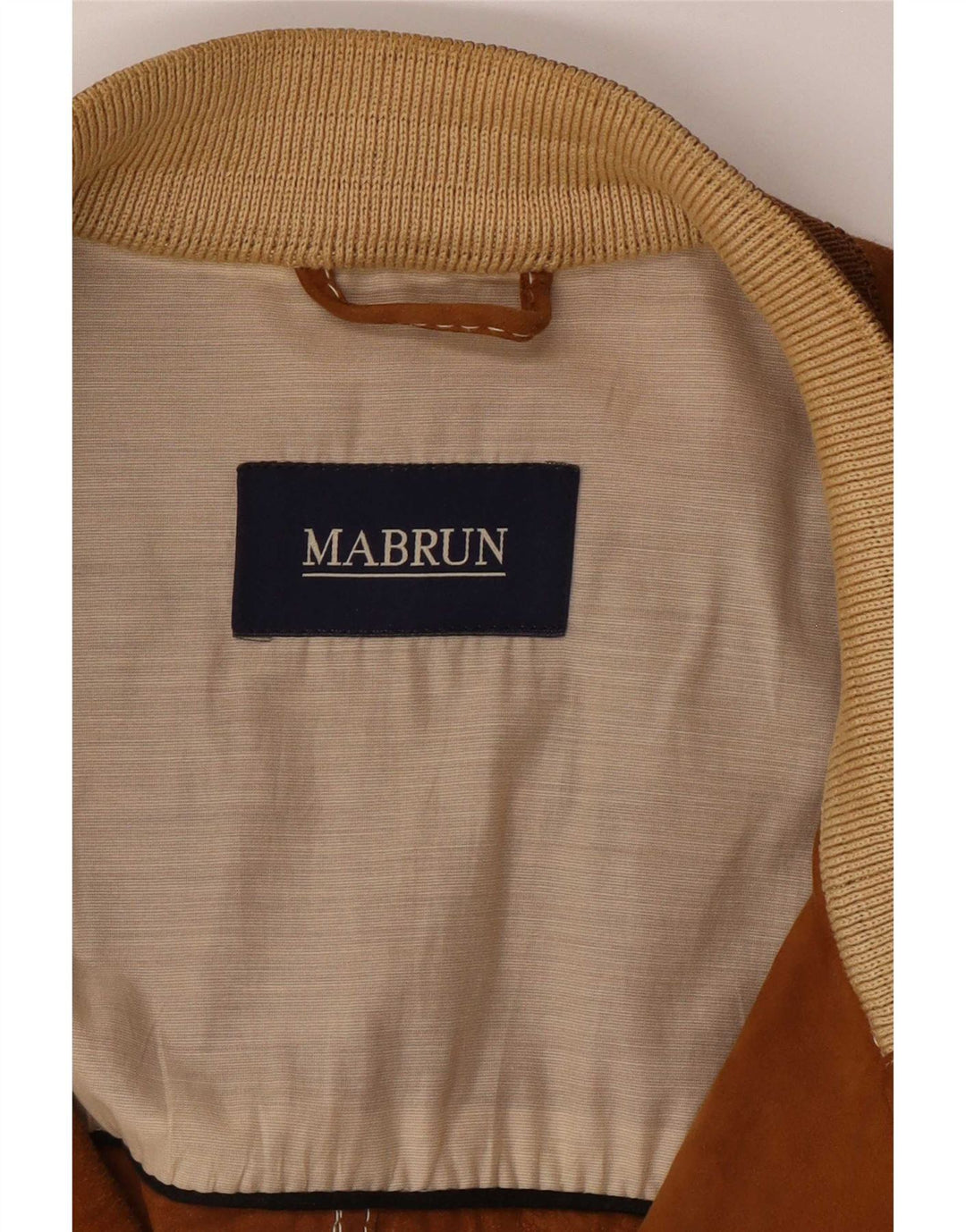 Mabrun Veste Bomber En Daim Homme IT 54 2XL Beige