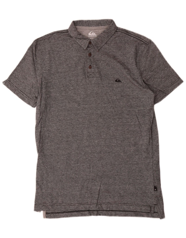 Quiksilver Polo coupe classique pour homme en coton à fines rayures gris petit