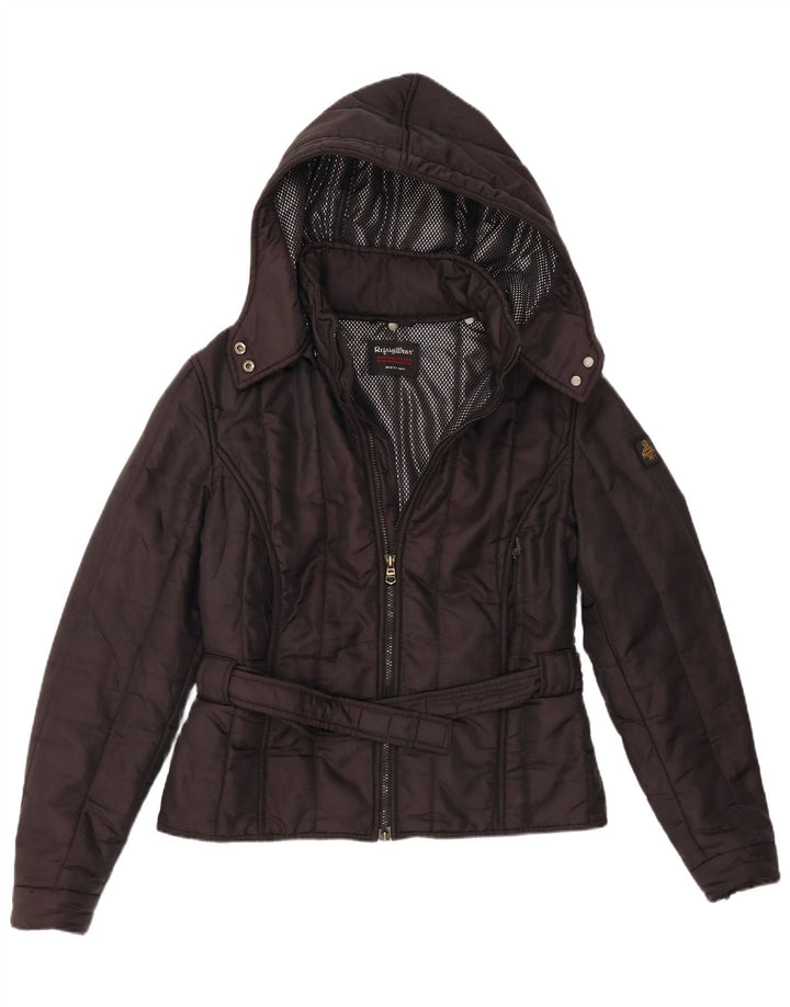 Refrigiwear Veste coupe-vent à capuche pour femme UK 16 Large Noir Polyamide