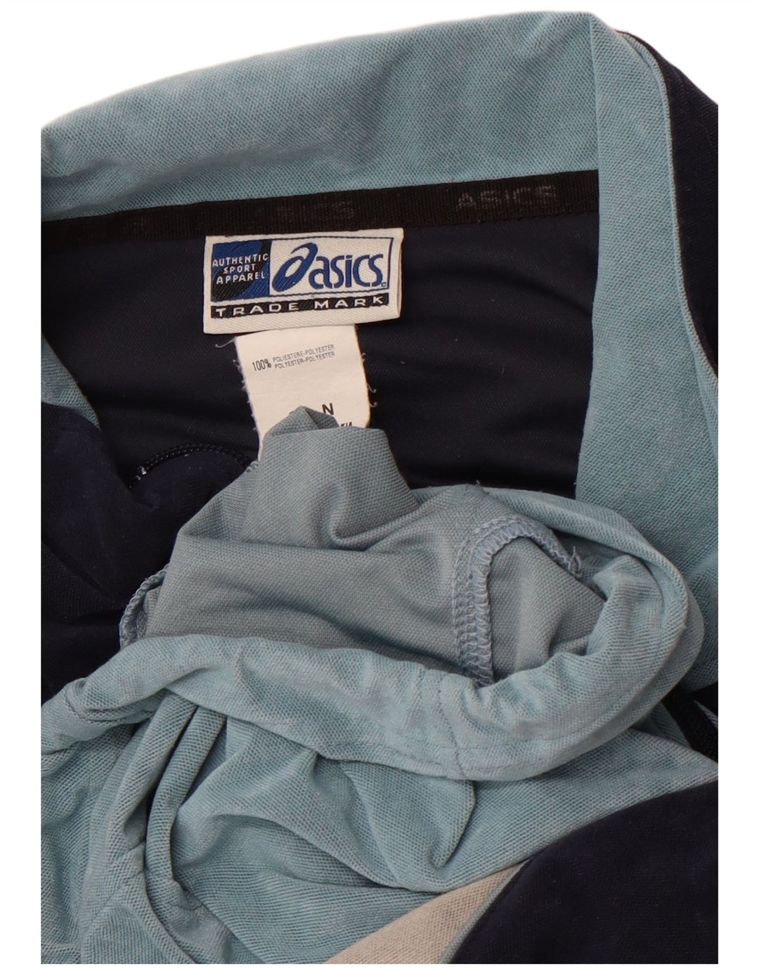 ASICS Veste de survêtement pour homme Large Bleu Colorblock Polyester Sports