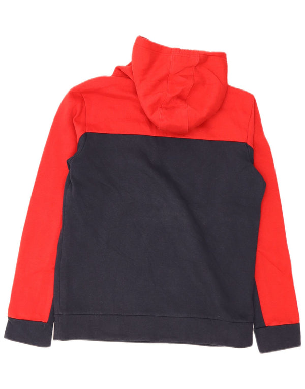 Adidas Pull à capuche graphique pour homme UK 16/18 Large Bleu marine Colourblock