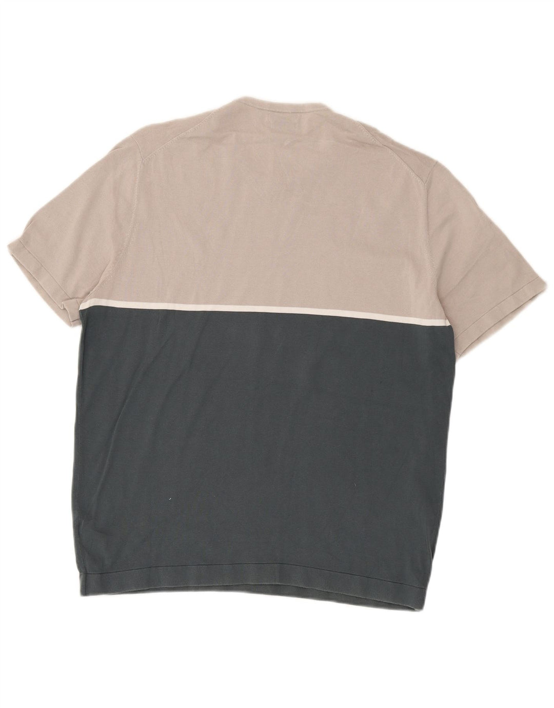 Massimo Dutti Pull à col rond pour homme XL Gris Colorblock