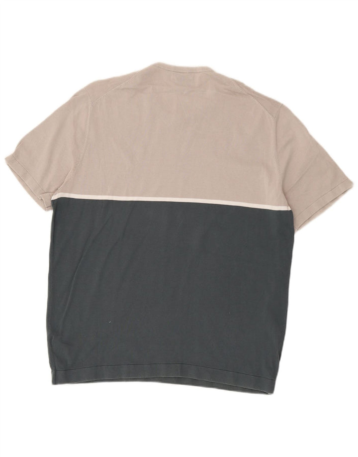 Massimo Dutti Pull à col rond pour homme XL Gris Colorblock