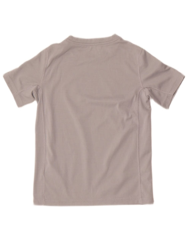 Nike Garçons Dri Fit Standard Graphic T-Shirt Top 8-9 ans Petit Gris