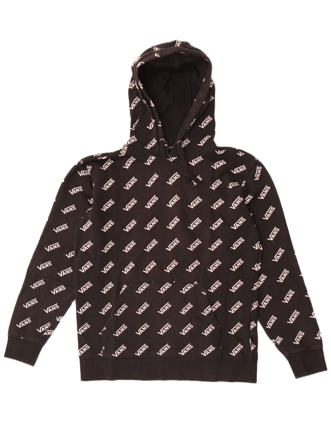 Vans Pull à capuche graphique en coton noir moyen pour homme