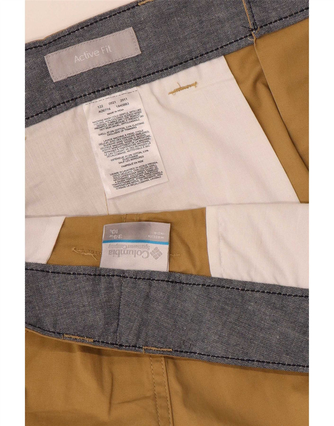 Columbia Short Cargo Active W34 pour Homme en Coton Marron Taille L