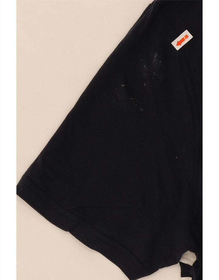 ELLESSE T-Shirt Homme Bleu Marine Moyen Colourblock Coton
