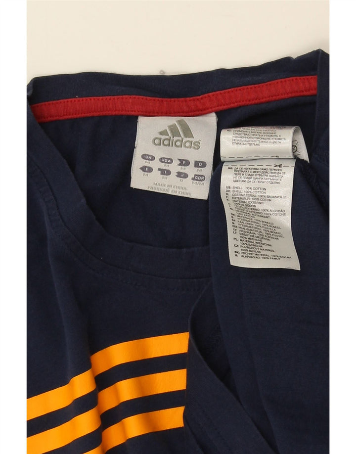 Adidas T-Shirt Homme Top Bleu Marine Moyen Coton