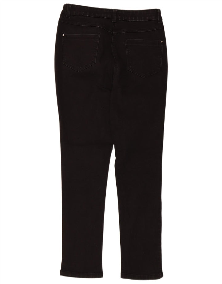 M&Co Jean Slim Femme UK 12 Moyen W30 L27 Coton Noir