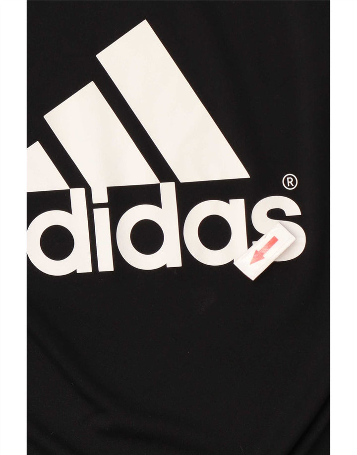 Adidas Hommes Climalite Graphic T-Shirt Haut Grand Noir Polyester