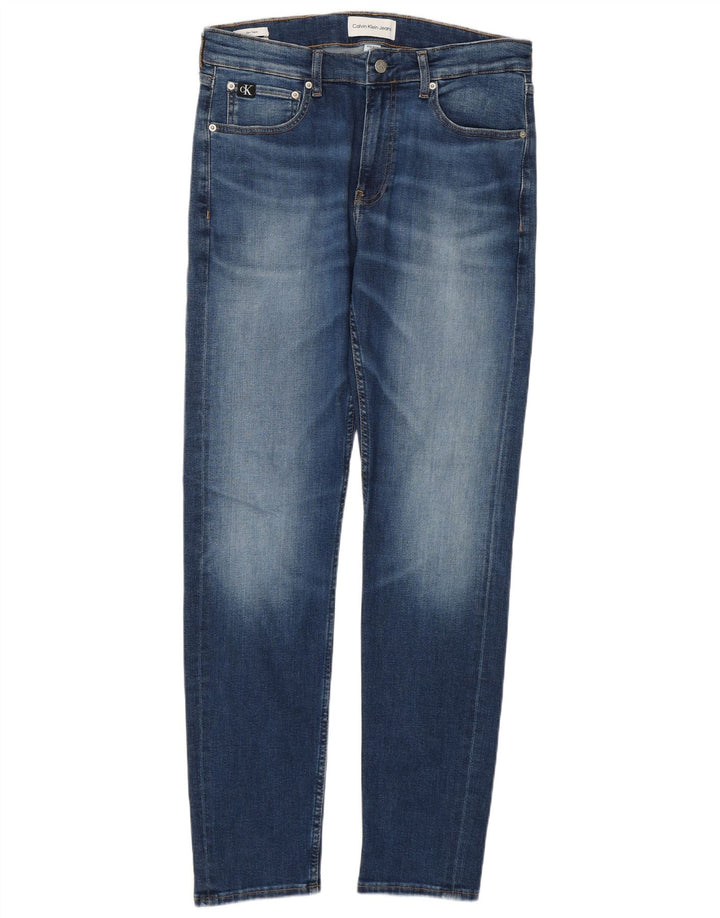 Calvin Klein Jean Slim Fuselé W32 L32 Homme Bleu Coton