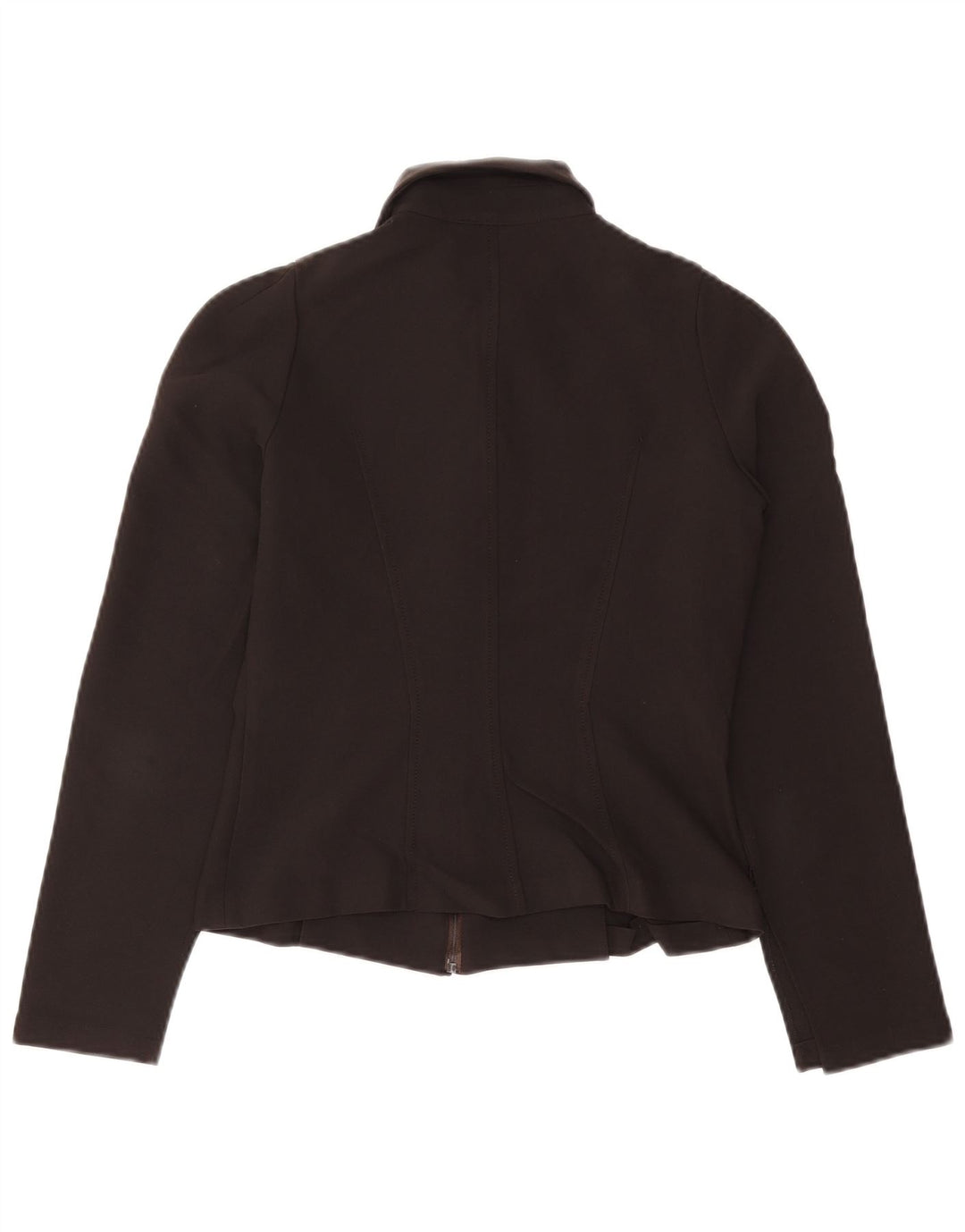 Gianfranco Ferre Veste bomber courte pour femme UK 10 Petit Noir