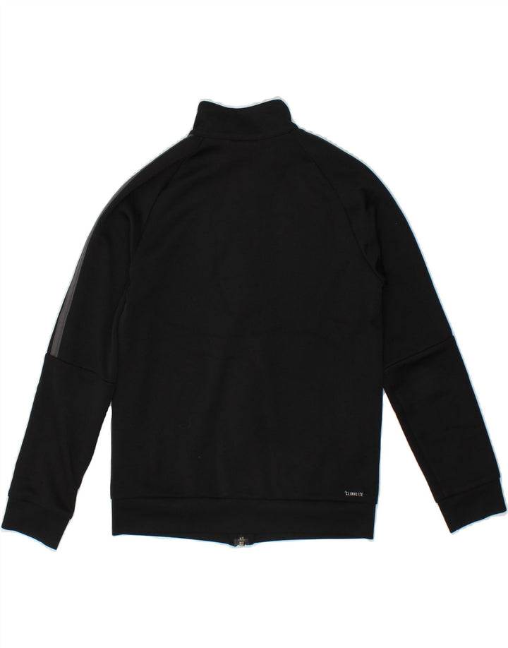 ADIDAS Boys Tracksuit Top Jacket 9-10 Years  Black Polyester Vintage Adidas and Second-Hand Adidas from Messina Hembry 
