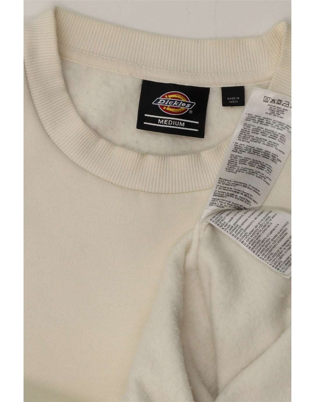 DICKIES Sweat-Shirt Homme Blanc Cassé Moyen Coton