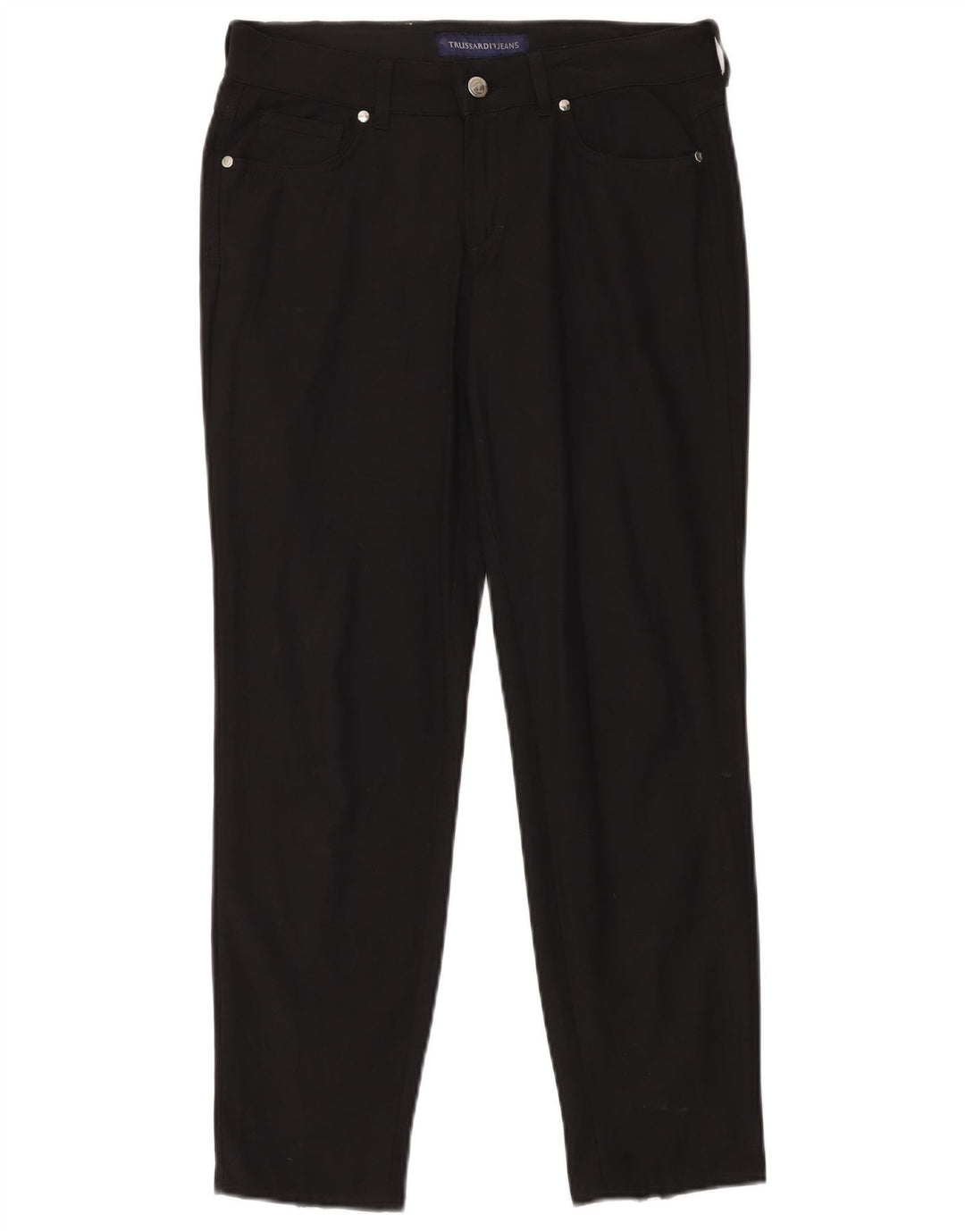 TRUSSARDI Pantalon décontracté slim IT 42 Medium W26 L30 Noir
