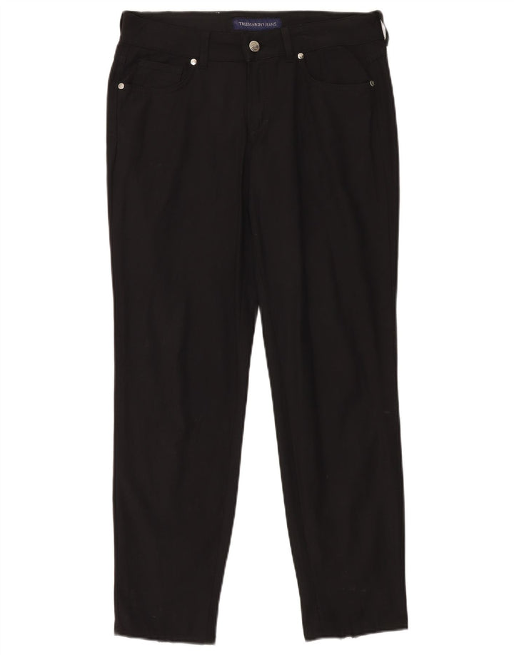TRUSSARDI Pantalon décontracté slim IT 42 Medium W26 L30 Noir