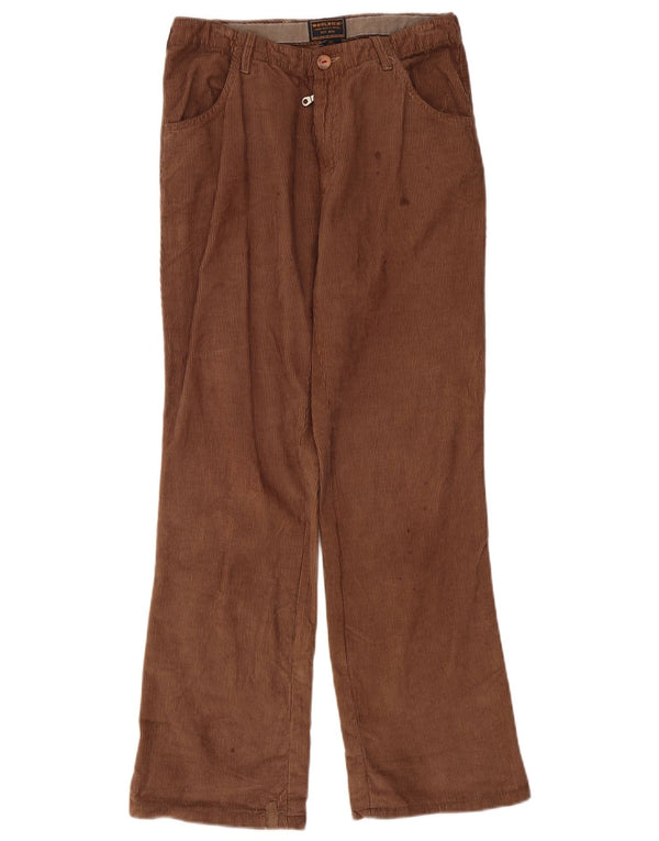 Woolrich Mens Straight Corduroy Trousers W29 L29 Brown Cotton