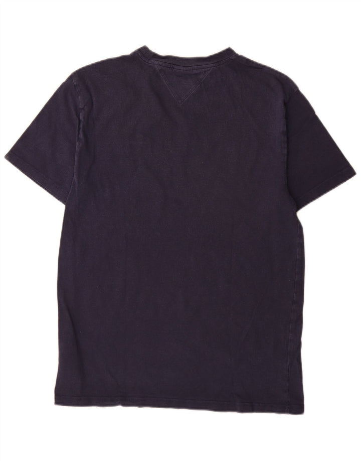 Tommy Hilfiger T-Shirt Graphique Homme Bleu Marine Moyen Coton