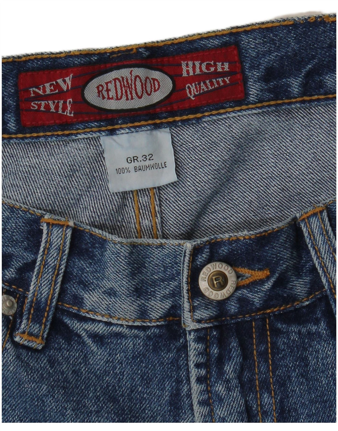 REDWOOD Short en Jean Femme W32 Grand Bleu Coton