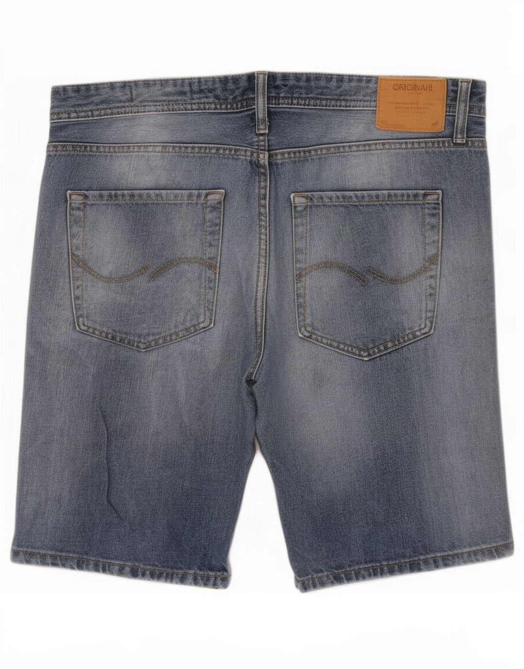 Jack & Jones Short en jean pour homme Large W36 Bleu Coton