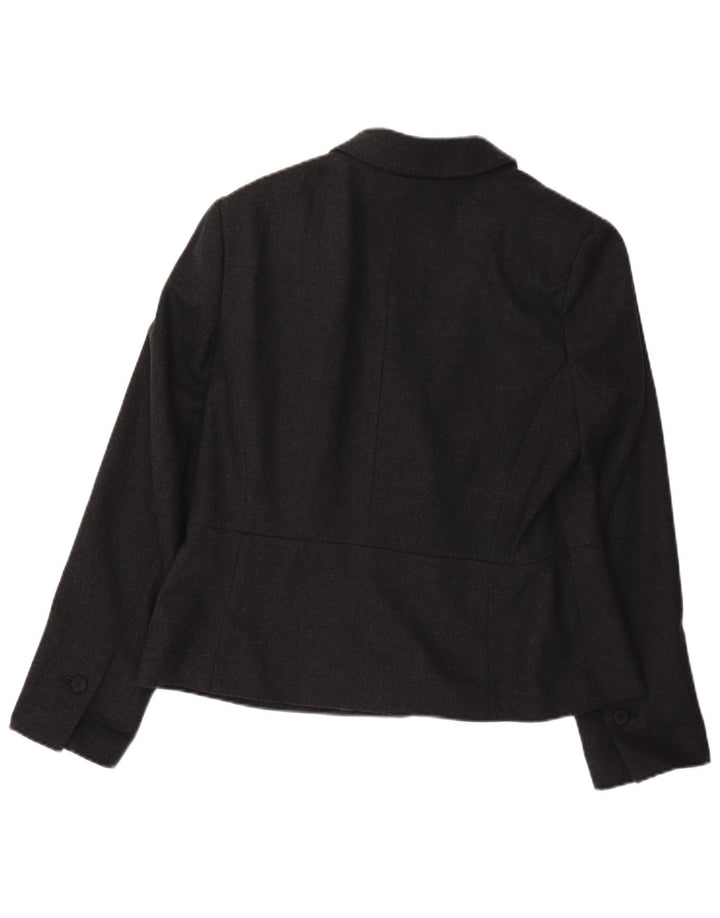 Laura Ashley Veste Blazer 1 Bouton pour Femme UK 18 XL Laine Grise