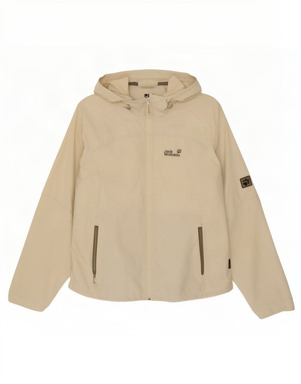 Jack Wolfskin Veste de survêtement à capuche pour femme UK 18/20 XL Beige