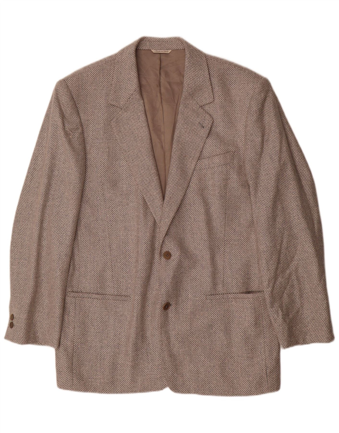 BYBLOS Veste blazer à 2 boutons pour homme UK 40 Grande laine à pois gris