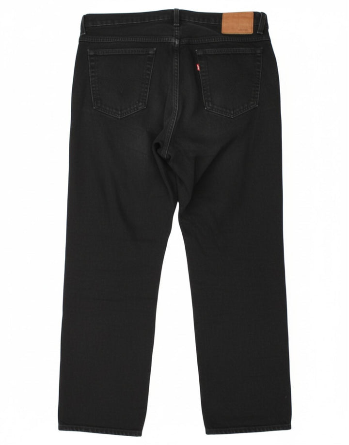 WRANGLER Mens Straight Jeans W38 L28 Black