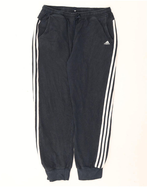 Adidas Mens Tracksuit Trousers Joggers UK 42/44 Large  Navy Blue Cotton