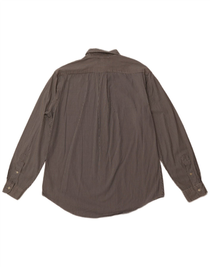 POLO RALPH LAUREN Chemise sur mesure pour hommes Grand coton rayé noir