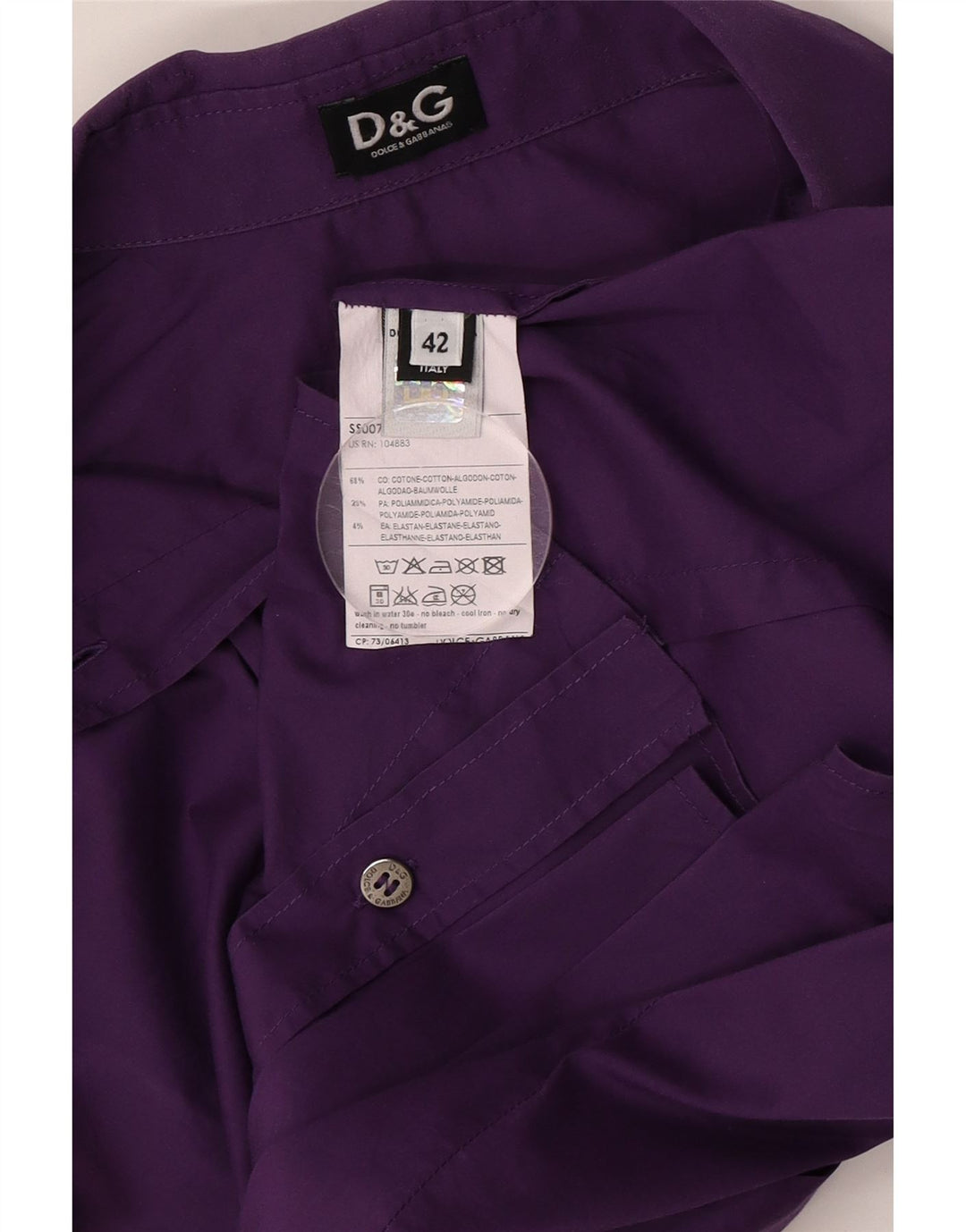 Dolce & Gabbana Chemise Femme IT 42 Coton Violet Moyen