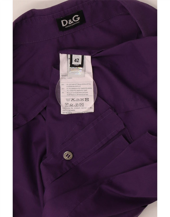 Dolce & Gabbana Chemise Femme IT 42 Coton Violet Moyen