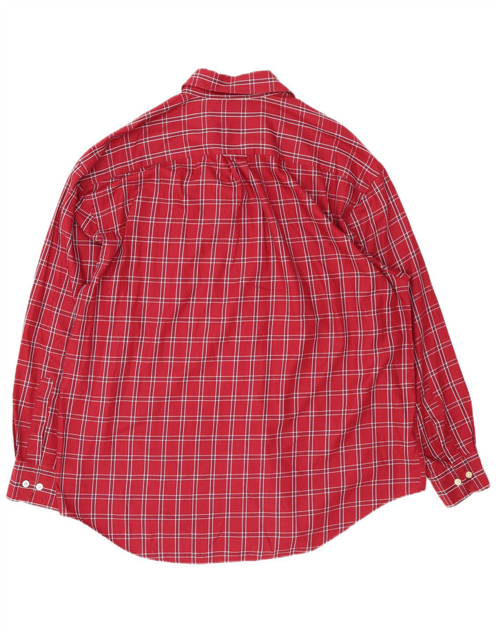 Nautica Chemise Homme XL Rouge Carreaux Coton