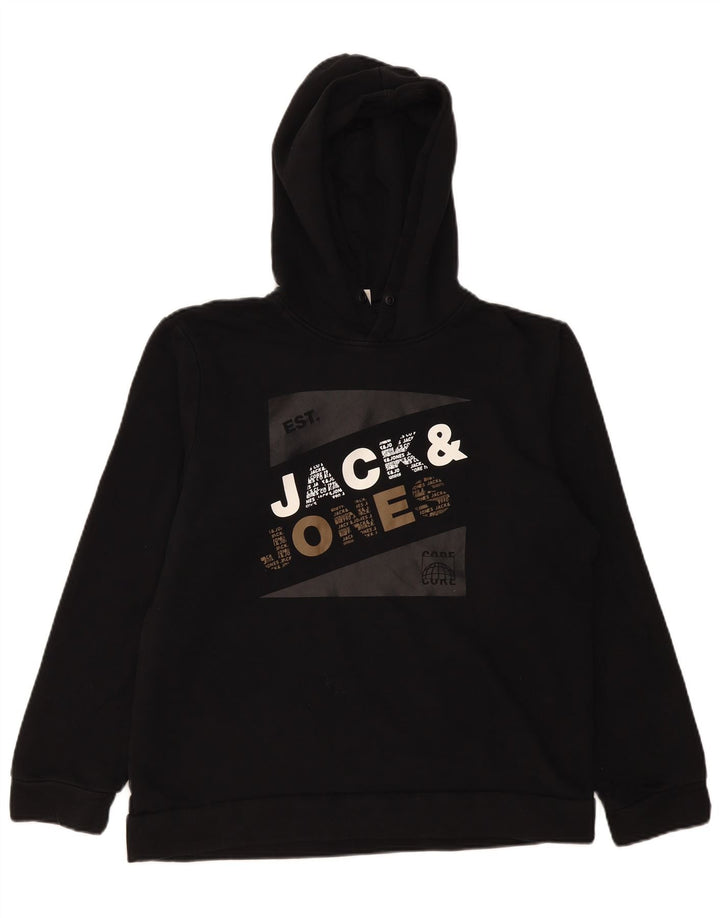 Jack & Jones Pull à Capuche Graphique Homme Petit Noir