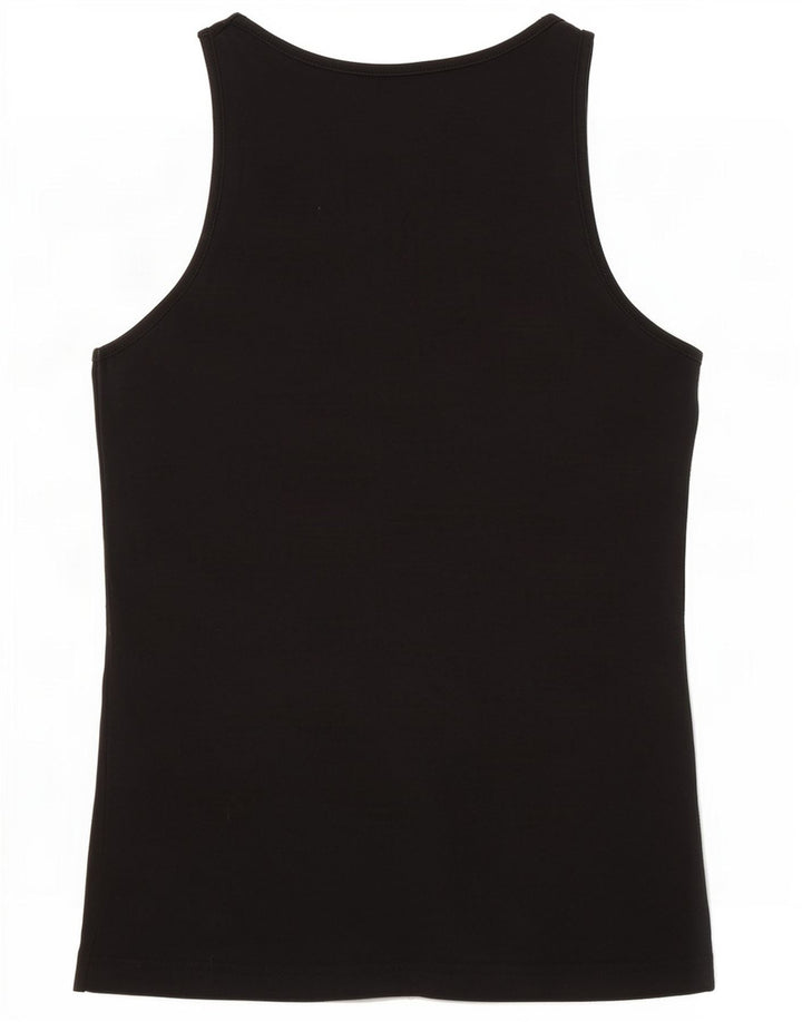 Dack's Débardeur Femme UK 14 Large Noir Coton